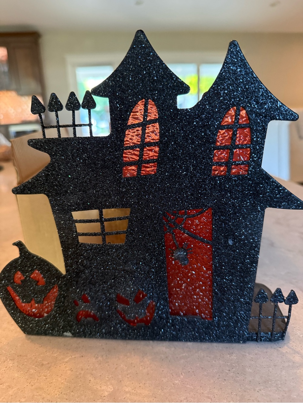 Gold Canyon Candle Black Halloween Haunted House Accent